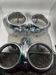 1958 Chevrolet Bel Air/biscayne/impala Parking Light Bezels (pair). Fixed Price $200.00.