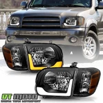 For 2005-2006 Toyota Tundra Crew Cab Led Sequential Headlights W/ Greeting Lamp. Fixed Price $139.99.