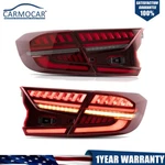 Led Color Tail Lights Fit For Honda Accord 2018 -2020 Red Lens Assembly One Pair. Fixed Price $399.97.