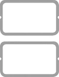 1967 Plymouth Barracuda; Park Lamp Lens Gaskets. Fixed Price $8.99.
