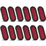 12pcs 6 Inch Red 24 Led Tail Lights Oval Trailer For Rv Truck.... Fixed Price $86.73.