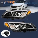 Fit For 2015 2016 2017 Hyundai Sonata Chrome Halogen Headlight Headlamp Assembly. Fixed Price $139.09.