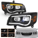 Pair Led Projecotor Headlights W/sequential For 2008-2016 Chrysler Town&country. Fixed Price $311.99.
