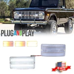 2x Clear Lens Switchback Led Parking Turn Signal Light For 1969-1977 Ford Bronco. Fixed Price $49.99.